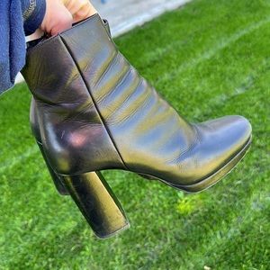 PRADA Black Ankle Bootie boots